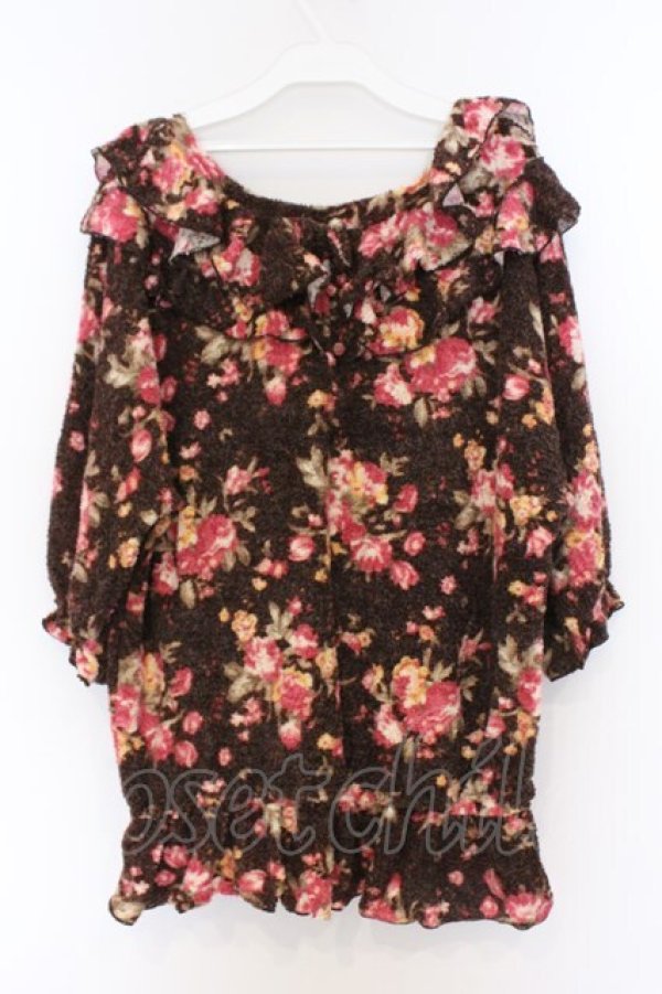 画像3: LIZ LISA / パイルローズチュニック  ブラウン O-26-03-14-1052-LO-OP-IG-OS (3)