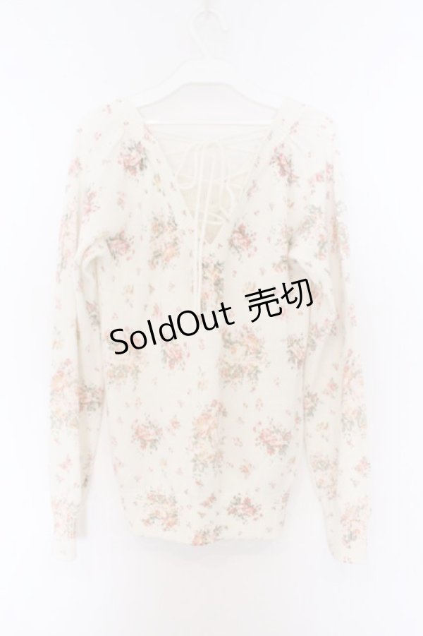 画像3: LIZ LISA / バックレースアップニット  オフシロ O-26-03-14-1053-LO-TO-IG-OS (3)