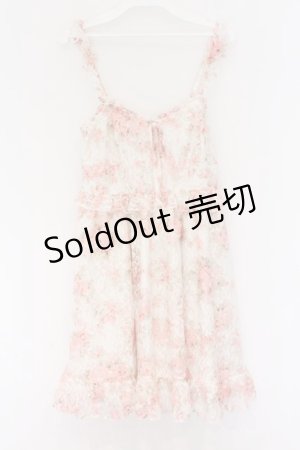 画像: LIZ LISA / レース花がらキャミワンピース  オフシロ×ピンク O-26-03-14-1054-LO-OP-IG-OS