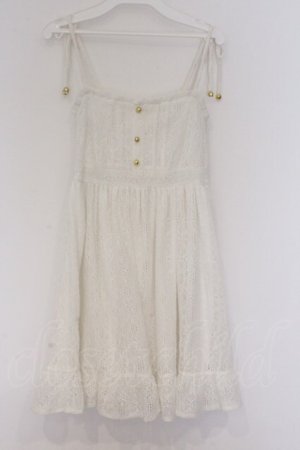 画像: LIZ LISA / 起毛レースキャミワンピース  シロ O-26-03-14-1056-LO-OP-IG-OS