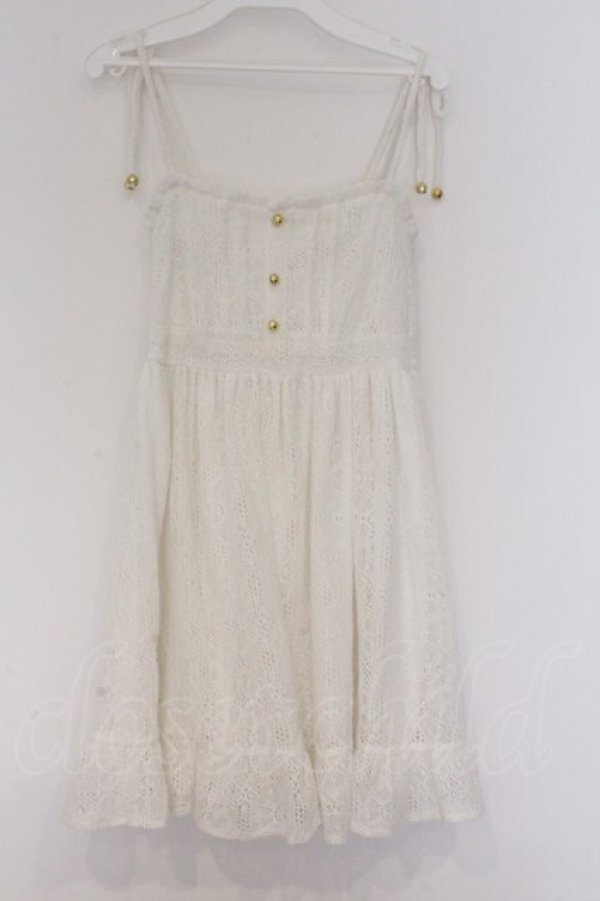 画像1: LIZ LISA / 起毛レースキャミワンピース  シロ O-26-03-14-1056-LO-OP-IG-OS (1)