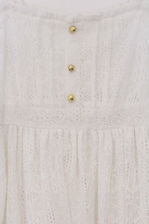 画像2: LIZ LISA / 起毛レースキャミワンピース  シロ O-26-03-14-1056-LO-OP-IG-OS (2)