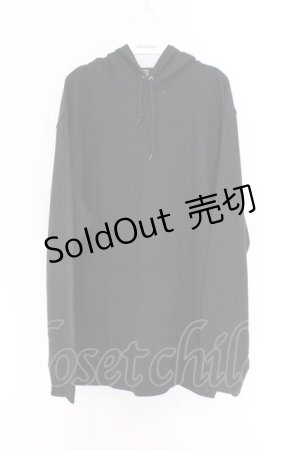 画像: NieR Clothing / プリントパーカー 2XL ブラック×レッドフェイスプリント O-26-03-14-1006-PU-TO-IG-ZT484