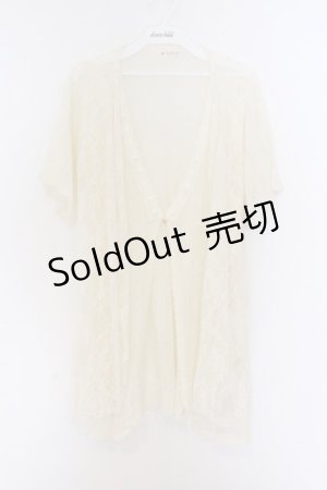 画像: axes femme / 透かし編みレーシートッパー M 生成り O-26-03-14-1059-AX-TO-IG-OS