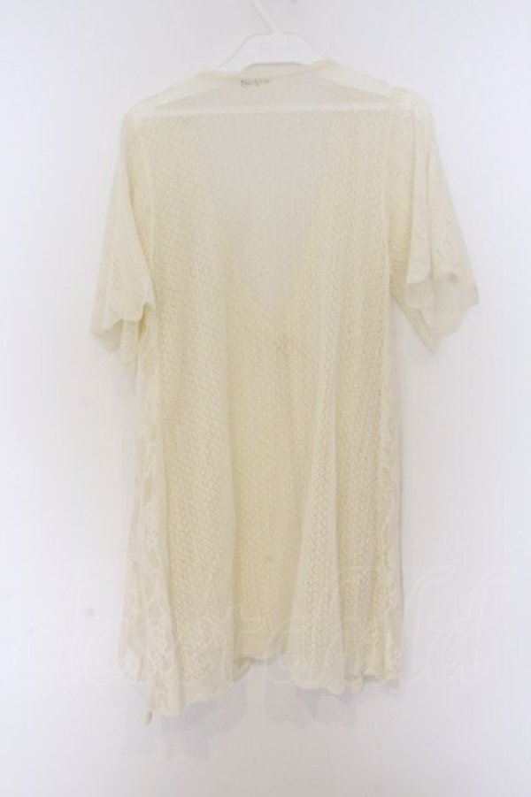 画像3: axes femme / 透かし編みレーシートッパー M 生成り O-26-03-14-1059-AX-TO-IG-OS (3)