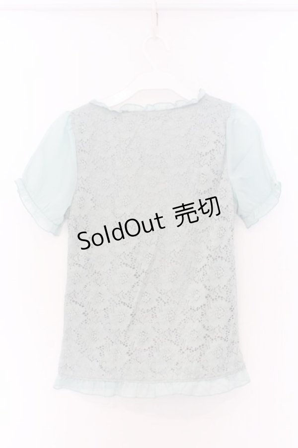 画像3: axes femme / 総レースビスチェ風プルオーバー M ミント O-26-03-14-1062-AX-TO-IG-OS (3)