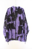 画像1: NieR Clothing / 転写ZIPパーカー F パープル×ブラック O-26-03-14-1007-PU-TO-IG-OS (1)