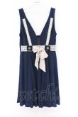 画像1: axes femme / はしごレースカットワンピース M ネイビー O-26-03-14-1069-AX-OP-IG-OS (1)
