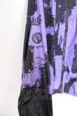 画像2: NieR Clothing / 転写ZIPパーカー F パープル×ブラック O-26-03-14-1007-PU-TO-IG-OS (2)