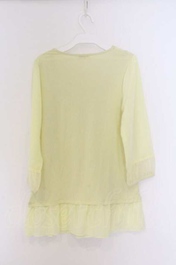 画像3: axes femme / シフォンスリーブチュニック M イエロー O-26-03-14-1073-AX-TO-IG-OS (3)