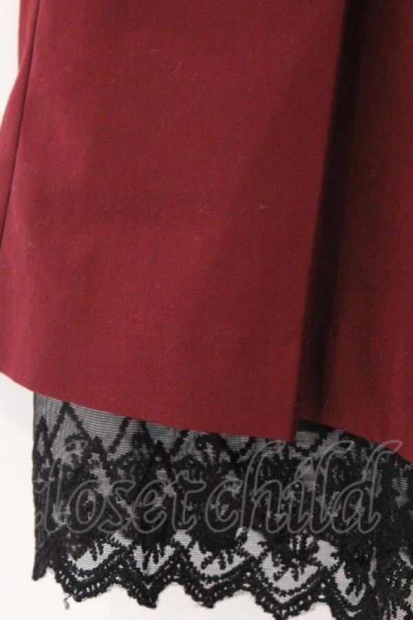 画像2: axes femme / プリーツミドルスカート M ワイン O-26-03-14-1077-AX-SK-IG-OS (2)