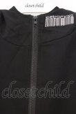 画像2: NieR Clothing / 裾フリルZIP OUTER【DESIGN刺繍】パーカー  ブラック O-26-03-14-1008-PU-TO-IG-OS (2)