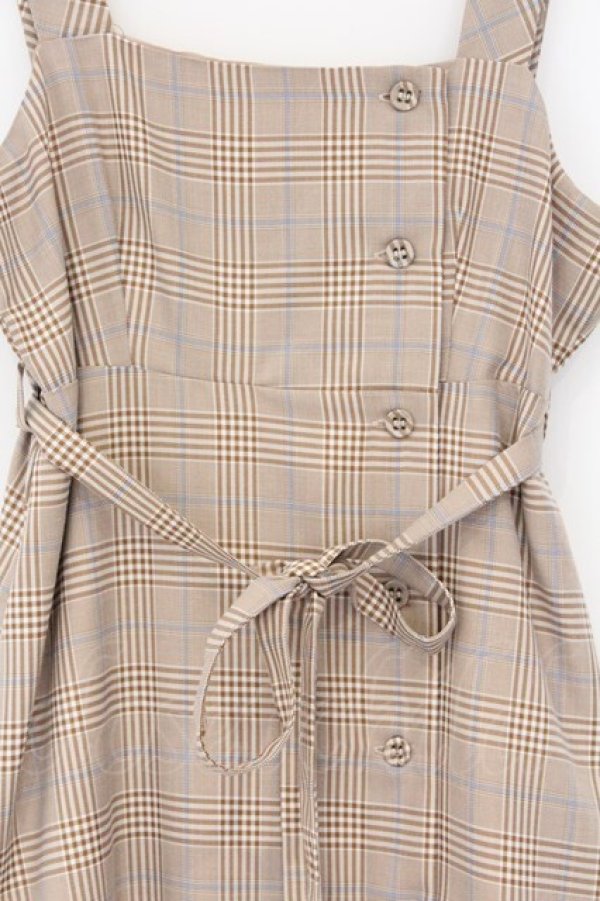 画像2: axes femme POETIQUE / 裾プリーツデザインワンピース  ベージュ O-26-03-14-1081-AX-OP-IG-OS (2)