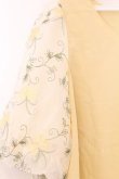 画像2: axes femme / 袖チュール刺繍トップス M イエロー O-26-03-14-1083-AX-TO-IG-OS (2)