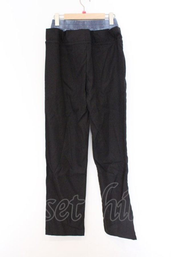 画像3: NieR Clothing / レイヤードパンツ  ブラック×ブルー O-26-03-14-1010-PU-PA-IG-OS (3)