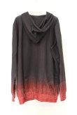 画像3: NieR Clothing / 転写ZIPパーカー  ブラック×レッドグラデーション O-26-03-14-1011-PU-TO-IG-OS (3)