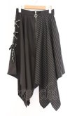 画像1: NieR Clothing / ASYMMETRY TWO-TONE SKIRT スカート  ブラック O-26-03-14-1013-PU-SK-IG-OS (1)