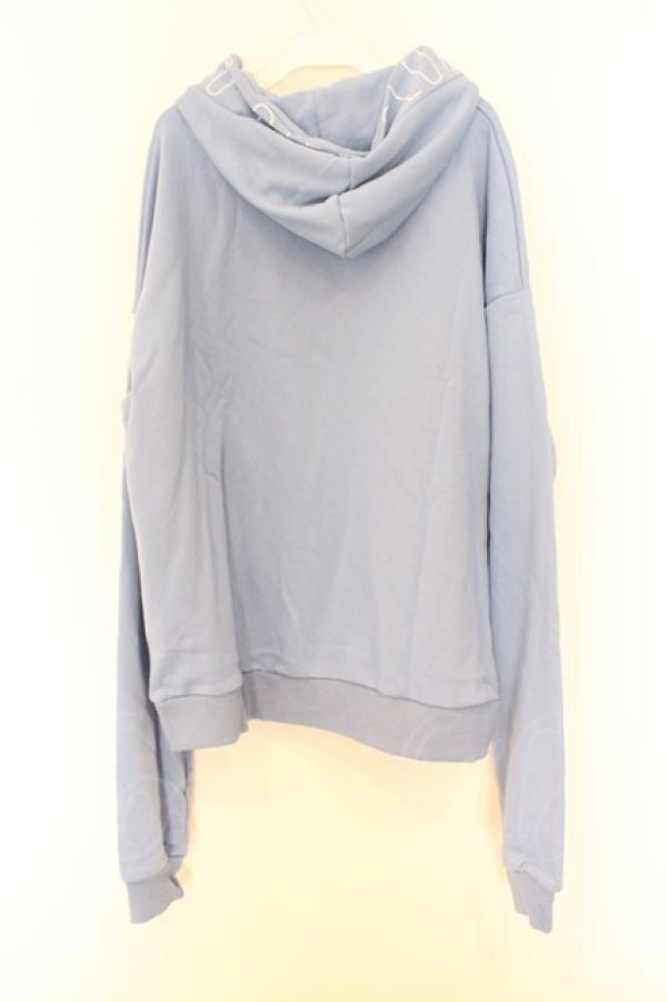 画像3: NieR Clothing / プリントパーカー  サックス タイロゴプリント O-26-03-14-1014-PU-TO-IG-OS (3)