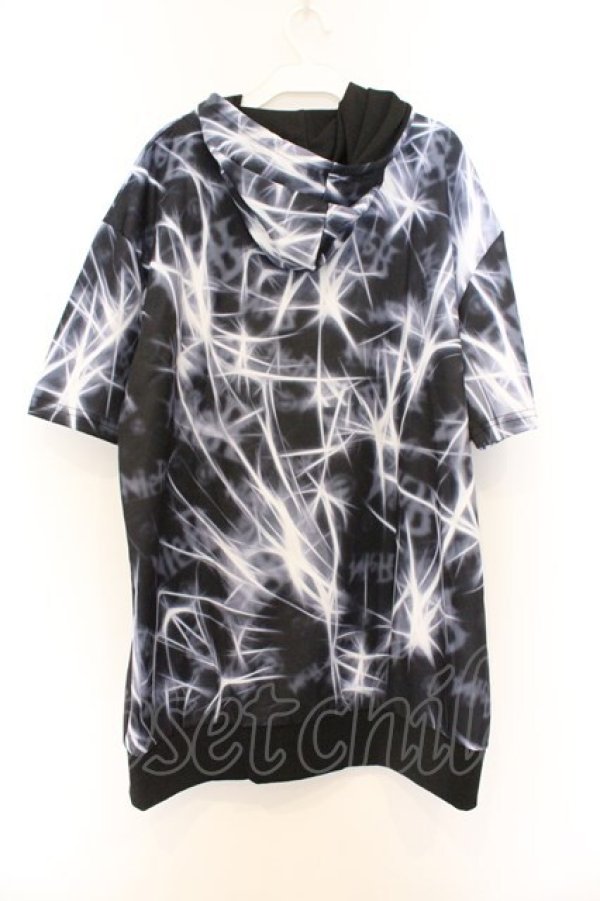 画像3: NieR Clothing / 転写ptハーフZIPプルオーバー  ブラック O-26-03-14-1016-PU-TO-IG-OS (3)