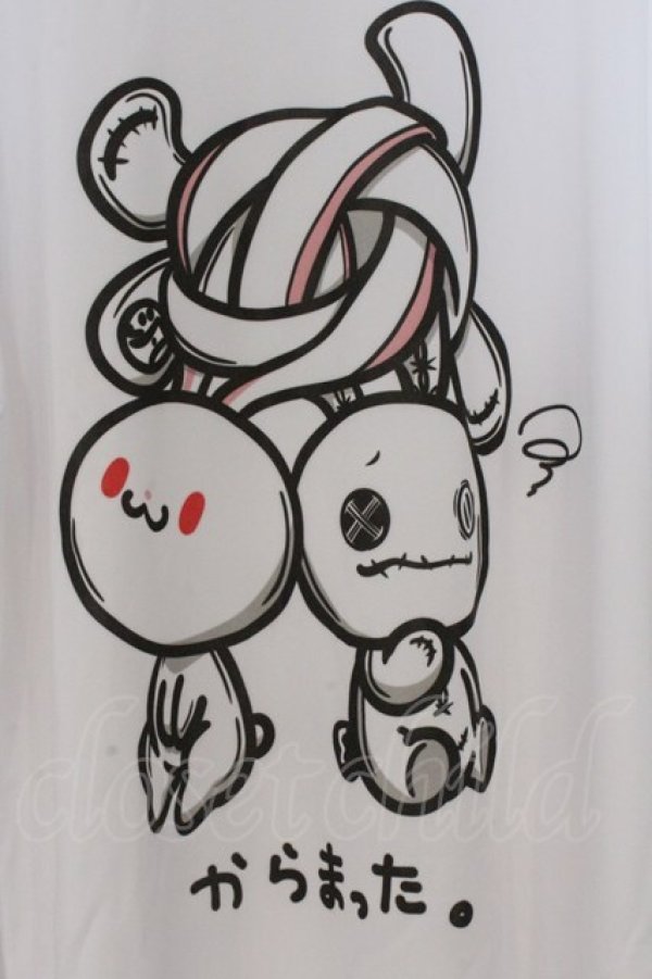 画像2: NieR Clothing / グル~ミ~×NIERコラボデザインUVカット×吸汗速乾ドライカットソー【汎用うさぎ×NIERちゃん】 XL ホワイト O-26-03-14-1018-PU-TO-IG-OS (2)