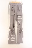 画像1: NieR Clothing / BONDAGE BELT PANTS パンツ  グレー O-26-03-14-1021-PU-PA-IG-OS (1)