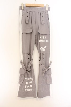 画像: NieR Clothing / BONDAGE BELT PANTS パンツ  グレー O-26-03-14-1021-PU-PA-IG-OS
