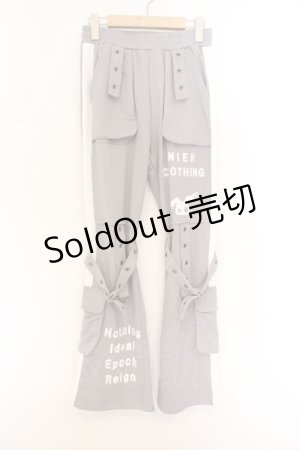 画像: NieR Clothing / BONDAGE BELT PANTS パンツ  グレー O-26-03-14-1021-PU-PA-IG-ZT0316N