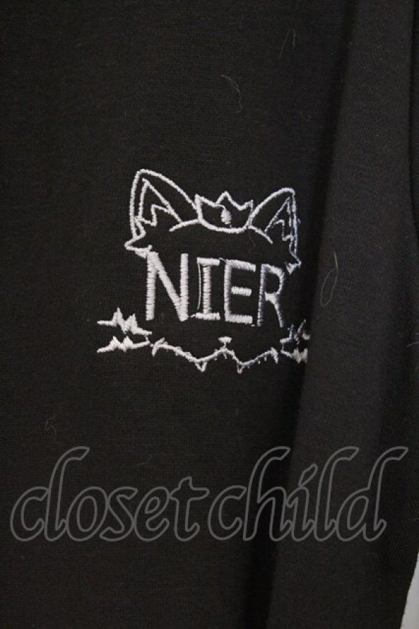 画像2: NieR Clothing / 防寒裏起毛カーディガン  ブラック O-26-03-14-1024-PU-TO-IG-OS (2)