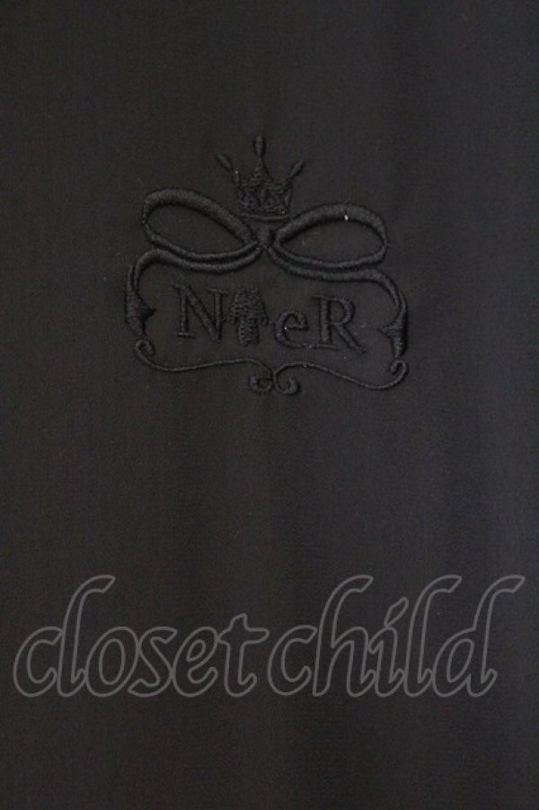 画像2: NieR Clothing / 刺繍ロングワンピース  ブラック O-26-03-14-1028-PU-JA-IG-OS (2)