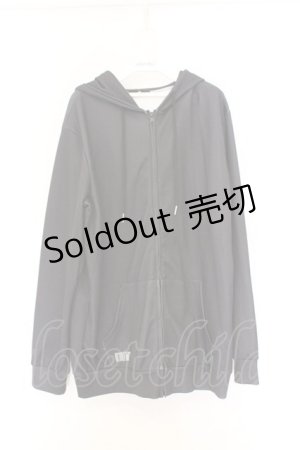 画像: NieR Clothing / 転写ZIPパーカー  ブラック O-26-03-14-1029-PU-TO-IG-OS