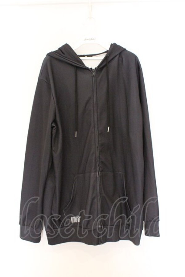 画像1: NieR Clothing / 転写ZIPパーカー  ブラック O-26-03-14-1029-PU-TO-IG-OS (1)