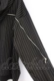 画像2: NieR Clothing / ストライプZIPラインパーカー  ブラック O-26-03-14-1032-PU-TO-IG-OS (2)