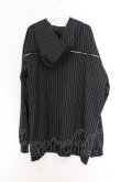 画像3: NieR Clothing / ストライプZIPラインパーカー  ブラック O-26-03-14-1032-PU-TO-IG-OS (3)