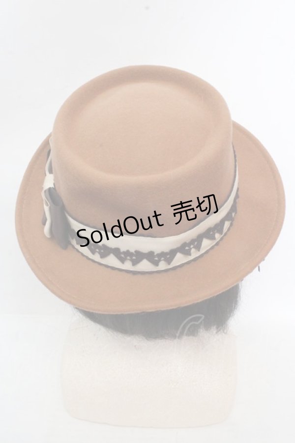 画像5: Innocent World / リボンレースハット 57cm シナモン×ショコラ O-26-03-14-052-IW-AC-OW-OS (5)