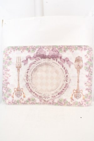 画像: Enchantlic Enchantilly / フロアーマット  すみれの花園（アイボリー×バイオレット） O-26-03-14-059-LO-ZA-OW-OS