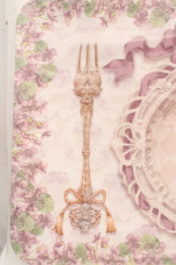 画像3: Enchantlic Enchantilly / フロアーマット  すみれの花園（アイボリー×バイオレット） O-26-03-14-059-LO-ZA-OW-OS (3)