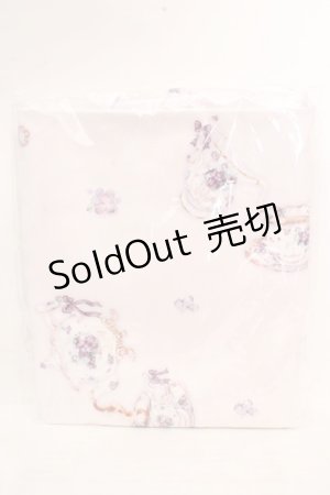 画像: Enchantlic Enchantilly / 大判タオル  すみれのお茶会（シロ×バイオレット） O-26-03-14-064-LO-ZA-OW-OS