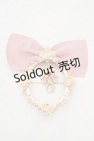 画像: m petit by misako / AMクラウンビジューブローチ  ゴールド×ピンク O-26-03-14-069-LO-AC-OW-OS