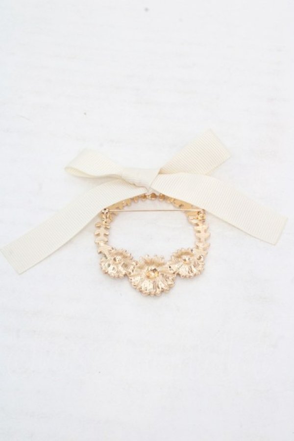 画像3: m petit by misako / AMフラワーリーフブローチ  ゴールド O-26-03-14-070-LO-AC-OW-OS (3)