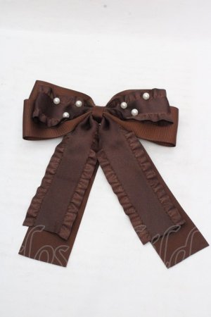 画像: m petit by misako / TT*AMリボンクリップ  ブラウン O-26-03-14-076-LO-AC-OW-OS