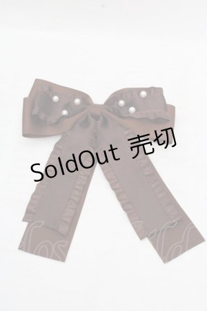 画像: m petit by misako / TT*AMリボンクリップ  ブラウン O-26-03-14-076-LO-AC-OW-ZT644-F005