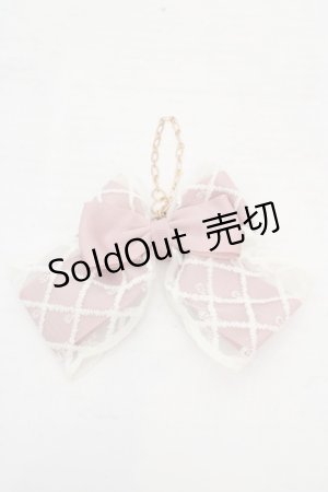 画像: m petit by misako / レースリボンバッグチャーム  ピンク O-26-03-14-082-LO-ZA-OW-ZT0318Q