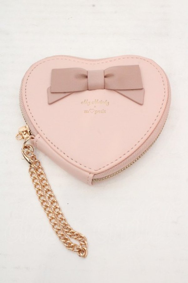 画像1: m petit by misako / サンリオキャラクターズコラボ/ハートコインケース  マイメロディ（ピンク） O-26-03-14-084-LO-ZA-OW-OS (1)