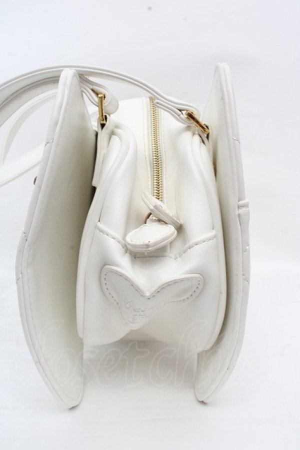 画像3: Angelic Pretty / キルティング宝石リボンバッグ  オフ O-26-03-14-010-AP-BG-IG-OS (3)