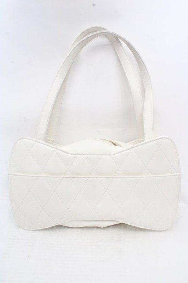 画像4: Angelic Pretty / キルティング宝石リボンバッグ  オフ O-26-03-14-010-AP-BG-IG-OS (4)