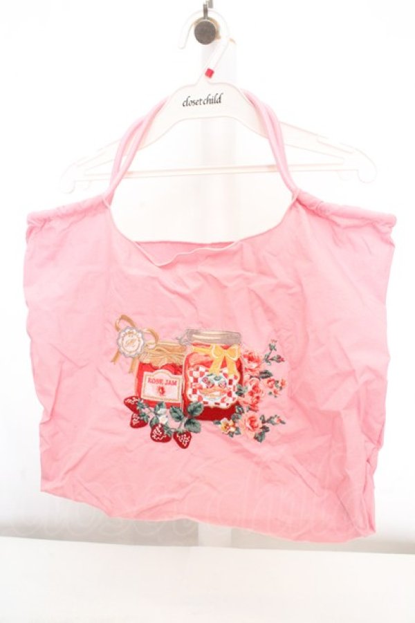 画像1: m petit by misako / 刺繍バッグ  ピンク O-26-03-14-013-LO-BG-OW-OS (1)