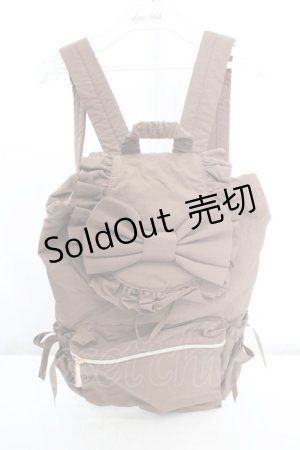 画像: m petit by misako / TT AM リボンフラップ リュックサック  ブラウン O-26-03-14-015-LO-BG-OW-ZT0316P