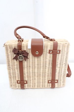 画像: Amavel / シーリングチャーム付ラタントランクバッグ  ブラウン O-26-03-14-016-CA-BG-OW-OS