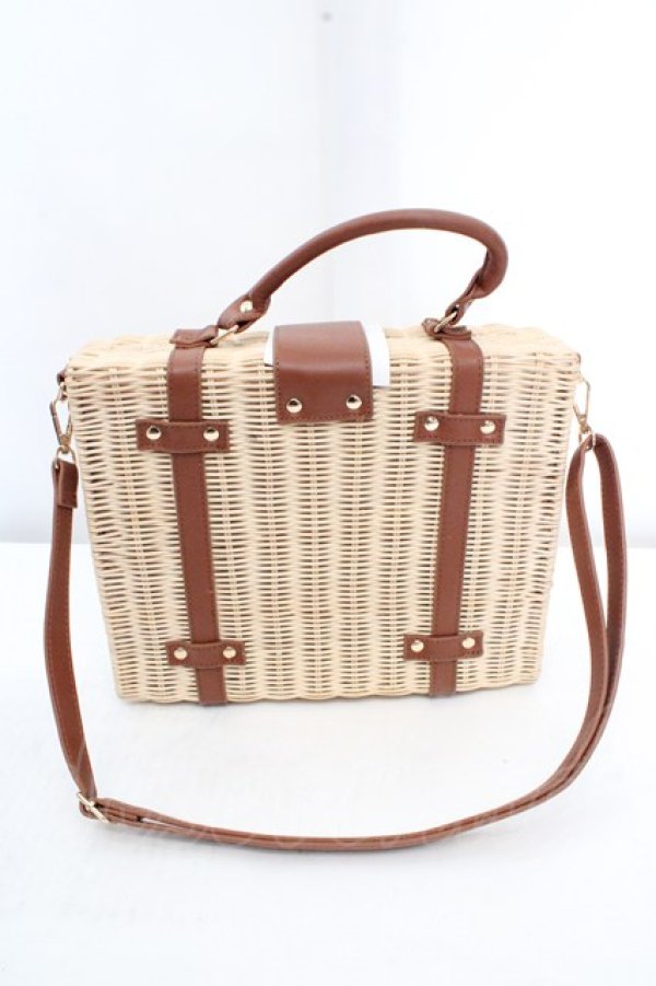 画像4: Amavel / シーリングチャーム付ラタントランクバッグ  ブラウン O-26-03-14-016-CA-BG-OW-OS (4)