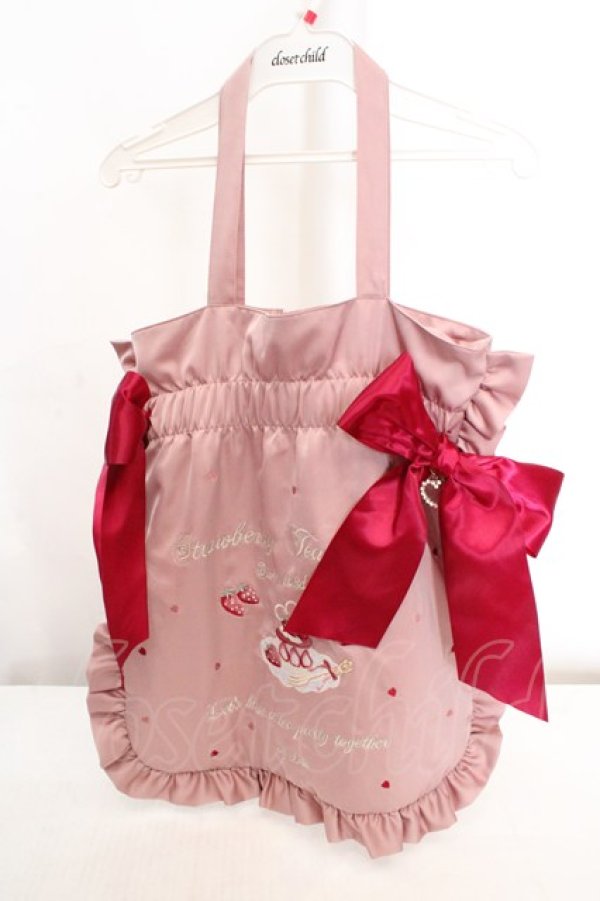 画像1: LIZ LISA / ストロベリーティーパーティートートバッグ  ピンク O-26-03-14-017-LO-BG-OW-OS (1)